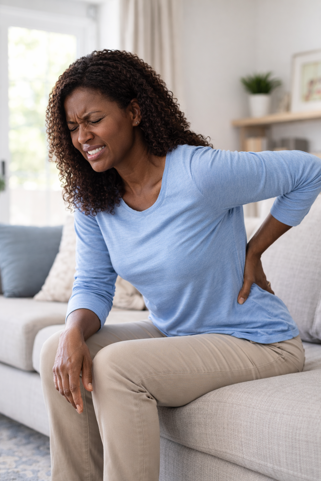 Person with chronic pain support